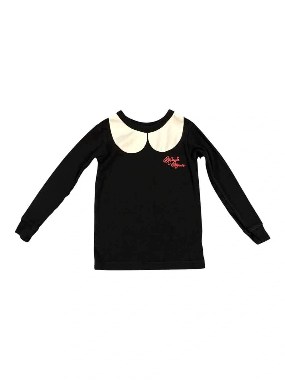 GAP Disney Toddler Minnie Mouse Black/Red Cotton Long Sleeve Pajamas Size 3T
